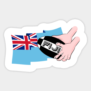 Fiji Rugby Flag Sticker